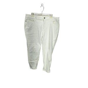 St. John's Bay White Cropped‎ Plus Size Women's Jeans Pants